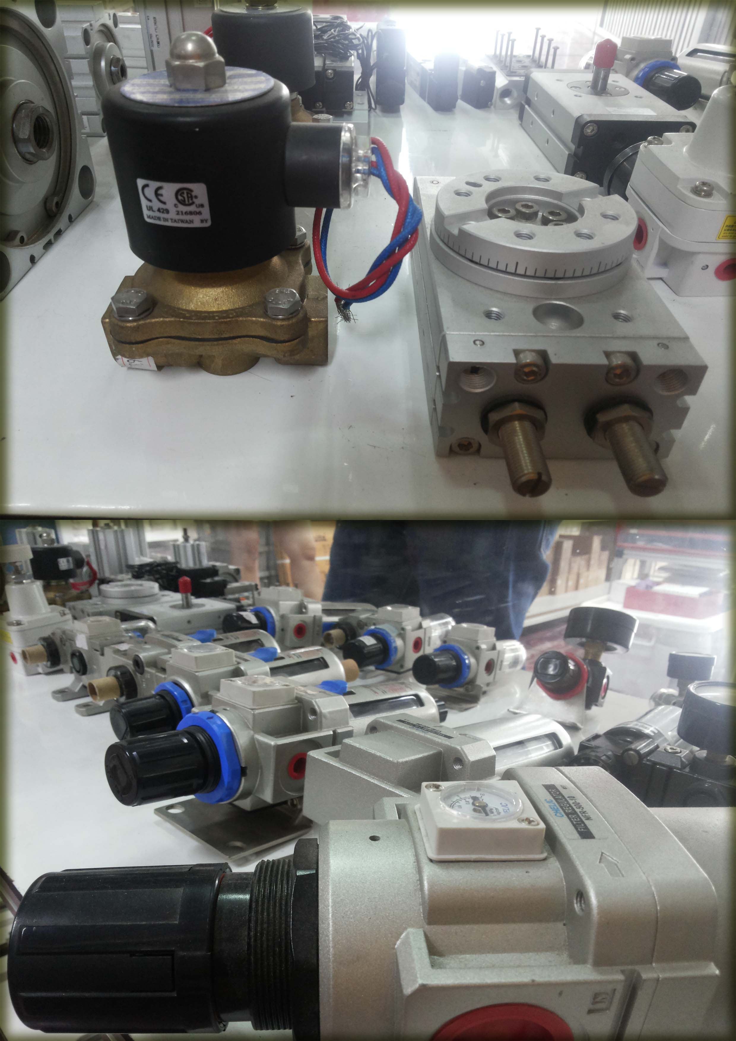 Chelic Pneumatic solenoid valve, Slide Cylinder, Compact Slide Cylinder, Swing Clamp Cylinder, Rotary Cylinder, Guide Cylinder, Mini Chuck, Vacuum ejectors & Pad, Fitting, Assembly pick & place Robot